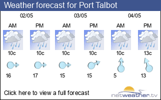 Weather forecast for Port Talbot